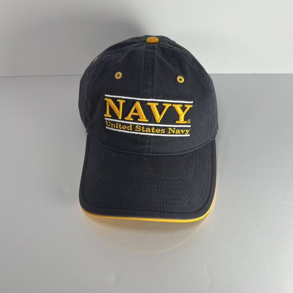 United States Navy Baseball Cap Blue One Size Adjustable Cotton The Game NWOT